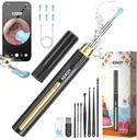 Kekoy Ear Cleaner con cámara para Navidad, 1296P HD Ear Wax Removal Tool Cámara, Otoscopio WiFi con luz para la limpieza del oído, Ear Endoscope para iOS &amp; Android, con 8 piezas Ear Set (Gold)