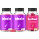 NutraChamps Complete Biotin Bundle para el cabello, piel y uñas. 2 Pack Biotin &amp; Biotin+