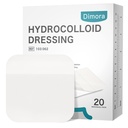Dimora 20 Pack Hidrocolloide Wound Dressing, Ultra Thin 4" x 4" Gran Patch Bandages with Self-Adhesive
