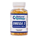 Omega 3 1000mg Fish Oil 100 Concentrated Softgels by Natural Systems - Omega 3 Suplementos - Capsules for Daily Diet - EPA - DHA - Perfect for Heart, Eye, Brain and Joints Support*