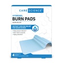 Care Science Hydrogel Sterile Burn Bandage Pads para Burn Relief, 4 ct ¦ Instant Cooling Relief for Minor Burns ' Wounds