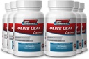 Suplementos Deportivos Extracto de la hoja de oliva Poderoso Antioxidante, Sistema Inmunitario 500mg (6 Botellas, 360 cápsulas)