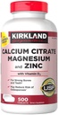 Citrato de calcio de la firma Kirkland 500 mg (500 tabletas)