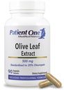 Paciente Una Hoja de Oliva Extracto 500 mg Silencioso Suplemento de Apoyo Inmuno y Salud del Corazón* Silencio Estándarizado al 20% Oleuropein tención 90 cápsulas