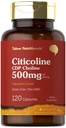 Tahoe Nutritionals Citicoline 500mg tención 120 Capsules ← CDP Choline Suplementos Silencio Terapéutica Grado ANTE Gluten Free, Non-GMO