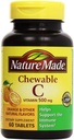 Nature Made - Vitamina C 500 mg, 120 Tablas Chewable (Twin Pack 2 x 60)