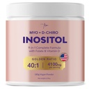 QSTA Myo-Inositol & D-Chiro Inositol Suplemento para Mujeres 4100mg (40:1 Ratio) – 9-en-1 Hormonal &amp; Metabólico Soporte con PCOS Multivitaminas. Suplemento de Polvo Inositol para Equilibrio de Hormonas