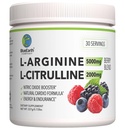 L-Arginina 5000mg + L-Citrulline 2000mg Complex Powder Suplemento - Nitric Oxide Booster - Heart Health, Blood Flow, Energy ' Endurance - 30 Servings (Berry Blend)