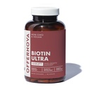 Offernova Biotin Ultra - Vitaminas para el Cabello con Biotina - Pastillas para Crecimiento del Pelo y Barba ← Fortalece el Pelo Piel y Unas - 120 Tabletas
