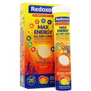Redoxon Max Energy, ayuda al sistema inmune, Citrus Flavor, 20 tablas efervescentes, 2,82 Oz, Box