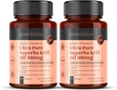 Aceite de Krill ultra puro 500mg x 240 cápsulas (2 botellas) - Fuente en las aguas no contaminadas de la Antártida Proporcionar una fuente rica de astaxanthin, Omega 3 y vitamina D
