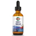 KAL Vitamina B-6 B-12 gota de ácido fólico, gotas de suplemento de vitamina B líquida, salud cardíaca, energía, célula de sangre roja Apoyo con metil B12 y folato de metil, sabor de baya mezclada natural, 59 Actuaciones, 2oz