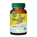 MegaFood Baby &amp; Me 2 Prenatal Vitamina y Minerales - Vitaminas para Mujeres - con Folate (Folic Acid Natural Form), Choline, Iron, Iodine y Vitamina C, Vitamina D y más - 60 Tabs (30 Servimientos)