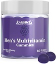 Droppels Mangas multivitamínicas masculinas con ácido fólico, vitaminas A, D, C, E, K, B6, B12, Biotina &amp; Más ANTE Vegan, No GMO &amp; Pectin-Based ← Fresh BlackBerry Flavor, 60 Condes