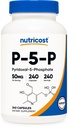 Nutricost P5P Vitamina B6 Suplemento 50mg, 240 cápsulas (Pyridoxal-5-Phosphate) - Vegetariana Amistad, No GMO, Gluten Gratis