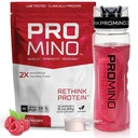 Promino® Essential Amino Amino Acid Muscle Drink – 2X More Effective Than Whey – NSF certificado para el deporte – Sugar-Free Recovery Fuel – Raspberry, 30 Servings