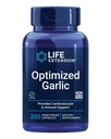 Extensión de la vida Ajo optimizado, cápsulas estandarizadas para la salud del corazón, soporte inmunológico, desintoxicación celular y función plaqueta sana, libre de gluten, no GMO, vegetariano, 200 cápsulas
