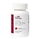 Bariatric Advantage Iron 18 mg con Vitamina C Chewable - Fresa - 90 Tabletas