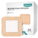 Dimora Silicona Foam Dressing with Border 20 Pack Adhesivo 4"x4" A prueba de agua Bandage para el cuidado de heridas
