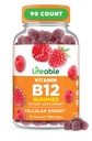 Lifeable Vitamina B12 Gummies for Adults ← 1000 mcg ← Gran Tasting B12 Vitaminas ← Non-GMO, Vegan B12 Silencio para la energía y el metabolismo Apoyo TEN 90 Gummies