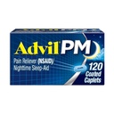Advil PM Doin Reliever and Nighttime Sleep Aid, Doin Medicine with Ibuprofen For Pain Relief and Diphenhydramine Citrate For A Sleep Aid - 120 Coated Caplets