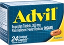 Advil Ibuprofen Coated Caplets Doin Reliever y Fever Reducer 200 Milligram 24Ct