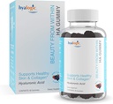 Belleza Hialógica de las Gummies Hialurónicas del Ácido – Ideal para Cuidado de la Piel y Crecimiento del Pelo - Delicious Berry-Flavored Gummy Vitaminas – Vegan & Gluten Gratis (60 Gummies)