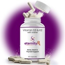 Vitamina D3 K2 5000 UI – High Potency D3 y K2 Suplemento para Bone, Heart &amp; Immune Support – Doctor Formulado – 90 cápsulas fáciles de cambiar – Non-GMO, USA Made