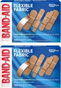 Bandas adhesivas de la marca BAND-AID Bandas adhesivas con Tejido de Memoria-Tejido, Confort de Quilt-Aid &amp; Pad libre de hierbas; Cuidado de heridas para cortes menores, raspas, &amp; Wounds, Tamaños surtidos, 2 x 100 Cuentas