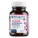 Metagenics HerWellness Estrovera - All-Natural, Hormone-Free Perimenopause &amp; Menopause Support - para Hot Flashes, Menopause Relief, Night Sweats - Sin gluten - Vegetariano - Non-GMO - 30 Tablets
