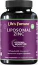 Liposomal Pure Zinc Picolinate Suplemento con Cobre, Apoyo Inmunitario, Metabolismo y Salud de la Esquía TENIDO High Potency, para Adultos Hombres &amp; Mujeres