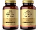 Solgar Lutein 20 mg, 60 Softgels (Pack of 2) - Apoya la salud ocular - Ayuda a filtrar la luz azul - Contiene FloraGLO Lutein - No Gluten Free, Dairy Free - 120 Total Servings