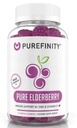 PUREFINIDAD Gummies de arándano con Sambucus, Vitamina C y Zinc – Tu suplemento diario perfecto para adultos y niños – Gluten Gratis, No GMO, Vegan, 60 Cuenta