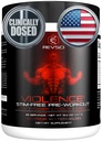 VIOLENCE Stim Free Pre Workout Powder by REVSCI, Precision Dosed Non Stim Preworkout Pump Pre Workout Caffeine Free Pre Workout Powder, Pump Supplement &amp; Stimulant Free Nitric, Watermelon, 25 Servings
