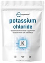 Powder de cloruro de potasio, 1 KG (35 Ounce) ← Substituto de Salt " Essential Hydration Electrolyte Suplemento Silencioso apoya el equilibrio mineral, el corazón, la salud conjunta e inmunitaria.