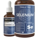 Selenio - 200 mcg, forma de selenomethionina, 300 servidumbres - Vegan, botella de vidrio, levadura libre - Concentrado líquido sublingual - Antioxidante, soporta inmunidad, salud tiroidea (2 oz.)