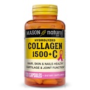 MASON NATURAL 1500mg Collagen with Vitamin C, Biotin, " Calcium, 40 Day Supply Capsules, Suplemento para el cabello, la piel y las uñas.