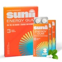 SUNII ENERGY GUM - New Quick Boost Energy & Focus - 50mg Caffeine Gum -Vitamins B6 &amp; B12, Taurine, Vegan, No Sugar, Zero Calorie, Fresh Mint Taste - Faster Than Chews, Drinks, Gels &amp; Pills (24pcs)