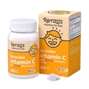 Vitamina C Invencible de Renzo para niños con arándano y zinc, vitaminas para niños disoluvables para soporte inmunitario, 60 tazones de color naranja