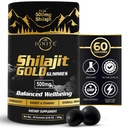 Pure Himalayan Shilajit Gummies – 75%+ Ácido Fulvico, Alta Potencia Oro Grado – Blend for Energy, Vitality & Immune Support, Travel - Friendly, Tamarind Flavor – 60 Gummies