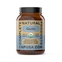 Productos naturales completos Cápsulas de ajo orgánico - 520mg Cápsulas 100 Conde Suplemento de píldoras vegetarianas, Cápsulas de ajo