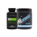 Sculpt Nation by V Shred Test Boost Max y Pre Workout Blue Raspberry Powder Bundle