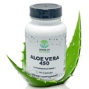 Aloe Vera 450 Cápsulas Orgánicas Silencio no GMO Aloe Vera Píldoras   Hecho con USDA Organic Aloe Vera Suplementos Silenciosos Digestivos &amp; Apoyo Conjunto