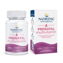 Naturales nórdicos Multivitaminas prenatales para Mujeres - Vitaminas Prenatales Vegetarianas diarias - 22 Nutrientes esenciales, incluyendo B6, Folato e Hierro - 60 Tabletas - 30 Servimientos