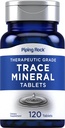 Piping Rock Trace Minerals Suplementos tención 120 Tablets ← Terapéutica Grado Silencioso para Hombres y Mujeres Silenciosos No GMO, Gluten Gratis