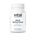 Vital Nutrients Vitamina B12 &amp; Methyl Folate peru Vegan Methylated Folate &amp; B12 Suplemento TEN 5-MTHF Plus B12 Apoyo Nervous System &amp; Metabolism* TEN Gluten, Dairy, Soy Free TEN 100 cápsulas