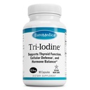 EuroMedica Tri-Iodine - Asistencia para la salud tiroidea - Ayuda equilibrio hormonal con yodo molecular de Kelp - Características Iodida de potasio & Iodide de sodio - Cerebro & energía Soporte - 12,5 mg, 90 cápsulas