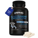 ORPHIC NUTRITION Glucosamine Chondroiting MSM 2100MG (90 Caps) - Joint Support Supplement for Men &amp; Women* - Supports Joint Cartilage & Mobility