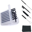 (4 Packs) Hearing Aid Wax Guard Filters (32 Unidades) Replacement Wax Cerumen Stop Wax Traps para Phonak, Widex, Unitron y Resound - 5 piezas Hearing Aid Cleaning Kit Accesorios con Carry Case