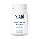 Vital Nutrients Black Cohosh Extracto 250mg Vida Suplemento Vegan para la menopausia de las mujeres, equilibrio hormonal y apoyo PMS* ← Gluten, lácteos y soy libres ← Non-GMO Silencio 60 cápsulas